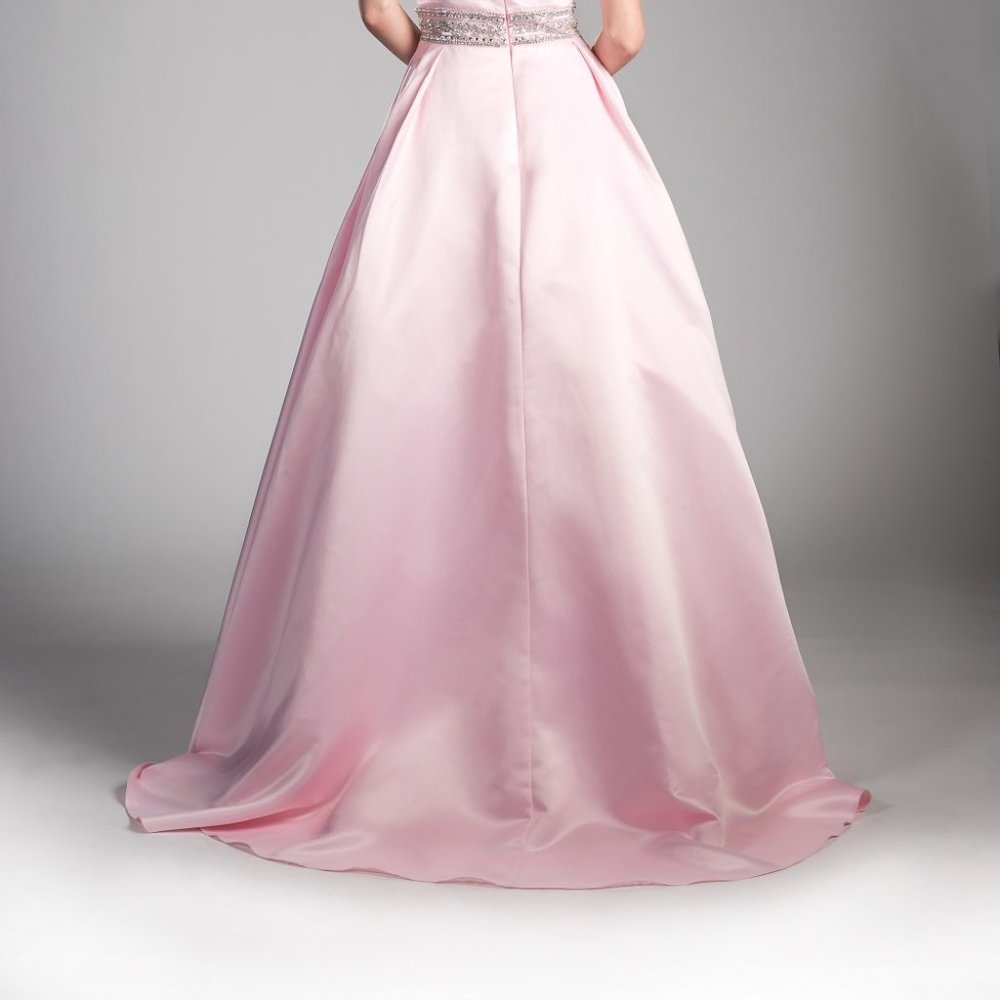 Off Shoulder A-Line Shape Prom Dress CD13288 - Picture 3 of 5